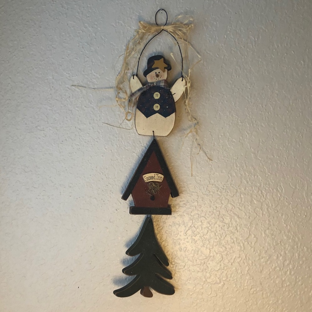 Holiday wooden wall decoration